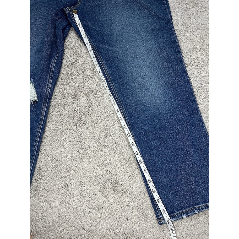 Women's Abercrombie & Fitch Ankle Straight Ultra High Rise Curve Jeans 31/12 NWT - Picture 6 of 8
